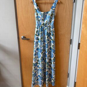 Show Me Your Mumu Nina Maxi Dress in Cottage Floral Blue (S)